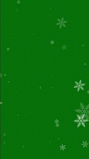 Falling Snowflakes 4K Green Screen #animation #motion #christmas #particles #partical #shortvideo