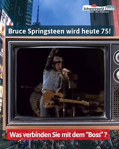Happy Birthday Bruce Springsteen! 🎈🎶 Ganz viel Musik von ihm heute bei uns im Programm! 🎸 #schwarzwaldradio #oldies #oldiesneuentdecken #brucespringsteen #happybirthday #boss | Schwarzwaldradio. Oldies neu entdecken.