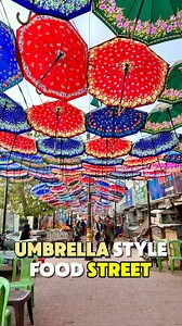 44K views · 460 reactions | Karachi Ki Umbrella Style Colorful Food Street ❤️ #rehmanvlogs #colorfulstreet #foodstreet | Rehman VLOGS | Facebook