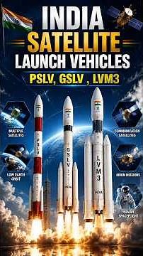 India's Satellite Launch Vehicles Explained 🚀 | PSLV, GSLV & LVM3 Difference | ISRO