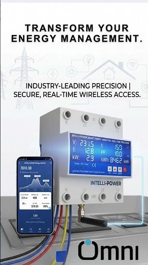 3 Phase Smart Circuit Breaker – 100 amp Tuya Smart Energy Meter