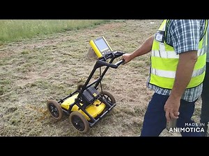 Scanning process with a Ground penatration radar( GPR) (Practical training course)
