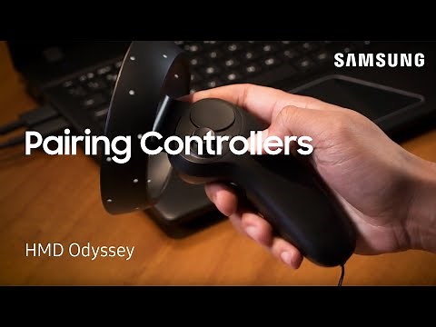How to pair the controllers to your HMD Odyssey | Samsung US
