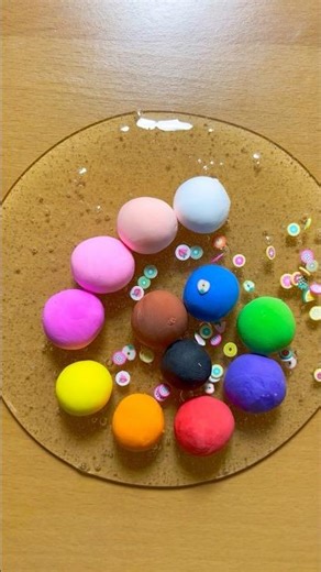 Mixing Clear Slime + Clay | Satisfying ASMR