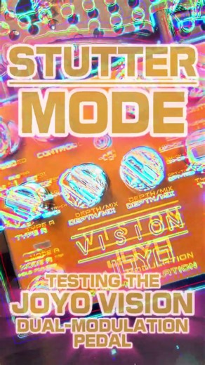 STUTTER TREMOLO! | JOYO R-09 VISION ✨ #tremolo #multi #stutter #pedalboard #tunein #budget