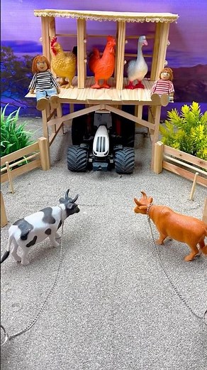 Mini cow shed mini motor water pump science project #waterpump #363