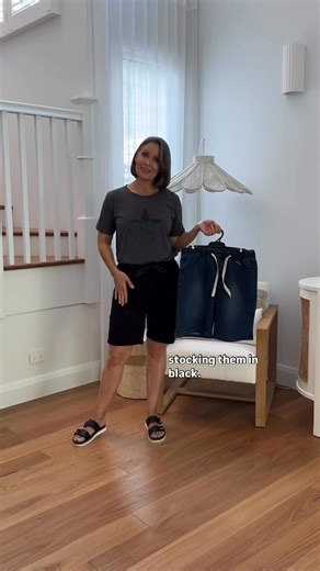 Danielle is giving you the lowdown on our brand new Bermuda Shorts — super stretchy denim, longer length and so comfortable ✨ These spring essentials are flying out the door, ladies, so don’t miss out! Sizes 8–26 💫 > https://freez.com.au/collections/bermuda-stretch-short | Freez Clothing