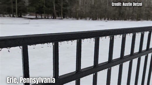 ⚠️❄️ Ice Storm Ongoing in Erie, Pennsylvania ❄️⚠️ A dangerous ice storm is currently impacting Erie, PA, creating icy roads, downed trees, and hazardous travel conditions across the region. Freezing rain is coating streets, sidewalks, power lines, and vehicles with a thick layer of ice, making this a high-impact winter weather event for northwestern Pennsylvania. 🚗 Travel is strongly discouraged as bridges and untreated roads are extremely slick. 🌳 Ice accumulation may lead to power outages, f