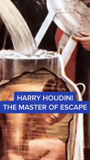 How Houdini fused his escapologist with dangerous stunts... 😨 #history #houdini #learnontiktok #magician