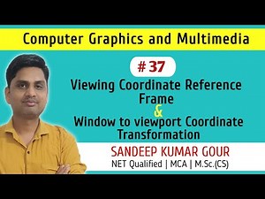 Viewing Coordinate Reference Frame | Window to viewport Coordinate transformation