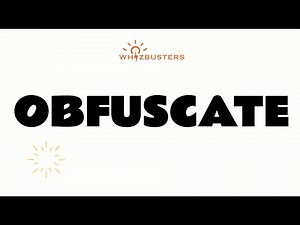 OBFUSCATE (verb) Meaning with Examples in Sentences | GRE GMAT LSAT