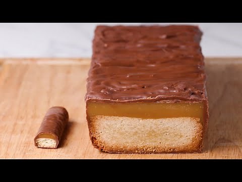 Giant Caramel Candy Bar Cake