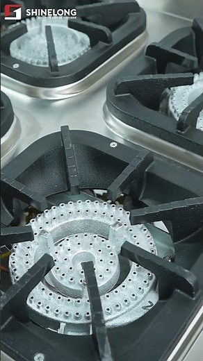 SHINELONG Six-Burner Commercial Gas Stove - Efficient and Durable Kitchen Equipment