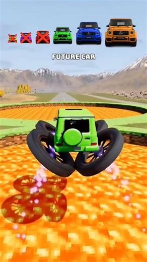 Big & Small Cars vs Round Minecraft Lava Pits #beamngdrive #trending #shorts #brazil #cars #usa #uk