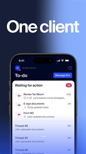 From proposal to e-sign, complete every return in one end-to-end workflow. | TaxDome