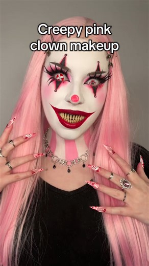 Happy Halloween! 🎃 it’s tradition at this point that I do a clown look with these creepy teeth 🦷 . Necklace is @regalrose Celia collar, use code “sapplesauce” for 15% off . . All products used are linked in the shop tab in my bio! Products used: Face- @mehronmakeup cream blend stick in white @sugarpill tako . Eyes- @cbeauty_mall narimi love picture book palette, gaoashes red cluster lashes @nyxcosmetics epic ink liner @benefitcosmetics gimme brow and powmade shade 3.5 Lashes are made with blac