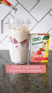 39 reactions · 5 comments | Strawberry Lemonade smoothie, but make it quick and easy ✨ | True Lemon | Facebook