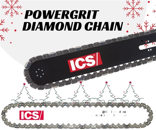 Day 11: Where would you use a PowerGrit® Diamond Chain? Safer Pipe Cutting Starts Here PowerGrit® diamond chain—proven to generate nearly 50% less kickback energy than a circular cut‑off saw—for cleaner, more controlled trench cuts. • Ductile iron pipe — fast, controlled top/side access cuts that reduce excavation • Cast iron pipe — low‑spark, low‑debris cutting with better control in confined spaces • Plastic pipe (PVC/HDPE) — smooth, rapid cuts; PowerGrit® XL boosts speed in HDPE Keep your cre