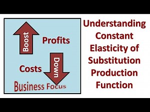 Understanding Constant Elasticity of Substitution Production Function