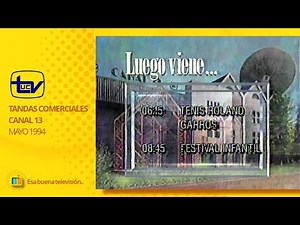 Tandas Comerciales Canal 13 (Mayo 1994)