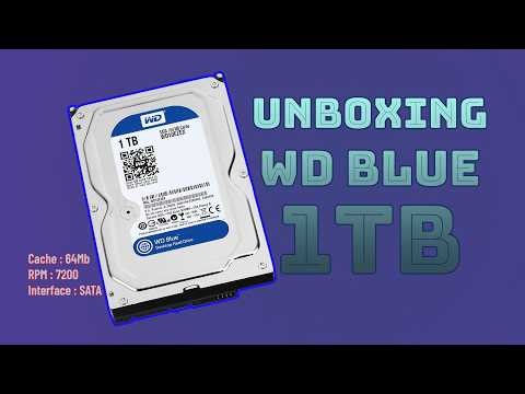Unboxing WD Blue desktop HDD 1TB, 7200RPM, Cache 64MB || AllTricks
