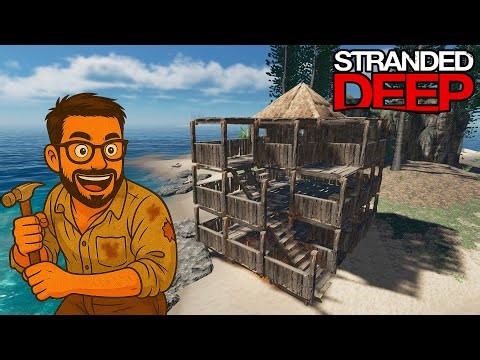CASA DE 3 ANDARES para deixar a ilhar Organizada | Stranded Deep