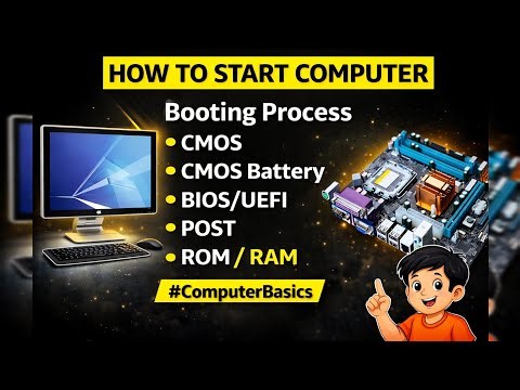 How to Start Computer 🖥️| Booting Process Explained in Hindi| Booting Process Step by Step in Hindi