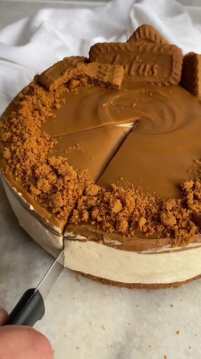 Lotus Biscoff Cheesecake Recipe | No-Bake & Eggless