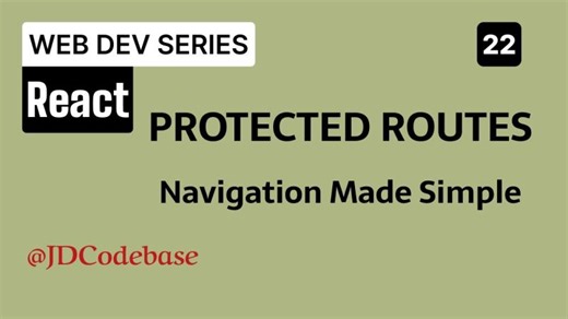 React Router Tutorial for Beginners | Navigation, Protected Routes 404 Page | Jatin Dhamija