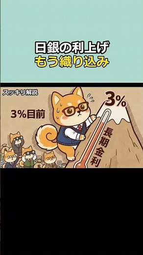 1分スッキリ解説、来月の利上げ予想が8割、決まった日には何も起きない仕組み