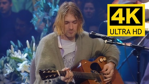 【4K修复】涅槃乐队Nirvana《Something in the way》经典现场！1993纽约不插电演唱会 中英字幕