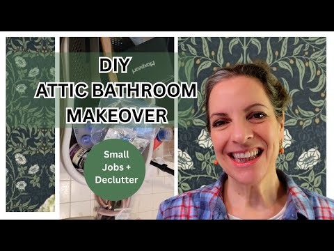 DIY Attic Bathroom Makeover || Small Jobs and BIG DECLUTTER ||