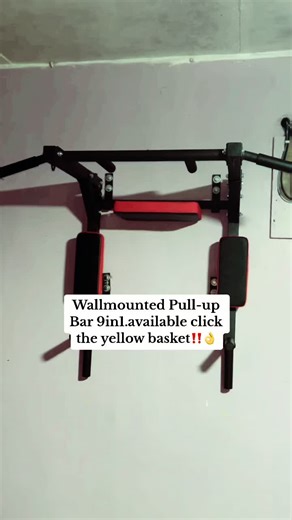 Wallmounted Pullup Bar9 IN 1 #pullup #wallmountedpullupbar #highlyrecommended #foryou #goodquality #pullupbar