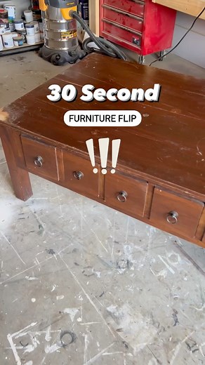 30 Second Furniture Flip!! A stunning Step by Step Makeover 🥰 #DIYprojects #diy #upcycledfurniture #refinishedfurniture #paintedfurniture #refurbished #furnitureflip | Refinish With Jade