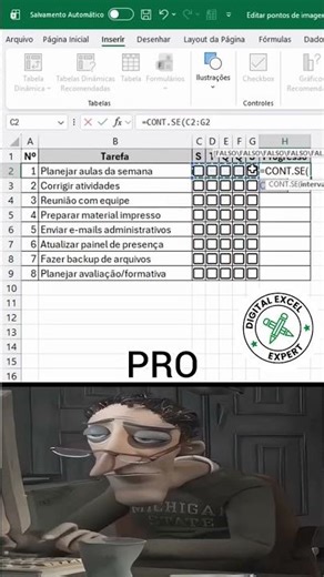 Create Automated Progress Bar in Excel with Checkbox ✅ | Excel Tips