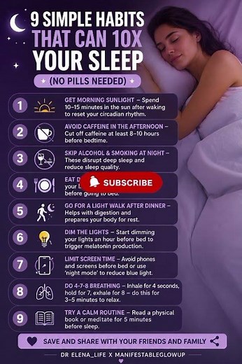 9 Simple Sleep Habits That Can Improve Your Sleep Naturally