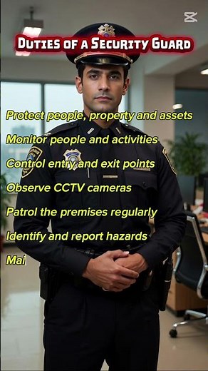 Duties of a Security Guard, #securityguard #psbd