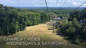 Every Wednesday and Saturday evening you can soak in the views of three counties during Crystal Mountain's chairlift rides! Take a ride to the top of the mountain and breathe in the fresh air of northern Michigan. Learn more at crystalmountain.com/activities/chairlift-rides/ | Crystal Mountain