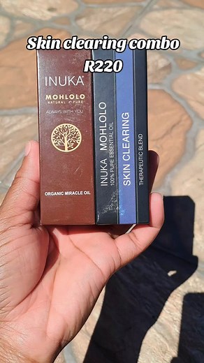 Inuka skin clearing combo R220#inuka #fypシ゚viral🖤tiktok #smallbusinessowner #skincare #skincombo #clearing #oil #facecare