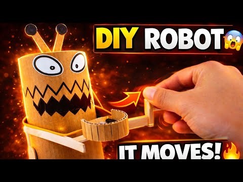 I Made a Moving Robot from Cardboard!