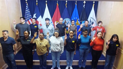 SA MEPS Oath of Enlistment Ceremony 9:00 am Jan 20, 2026 Congratulations | San Antonio MEPS, 9th BN, Military Entrance Processing Command