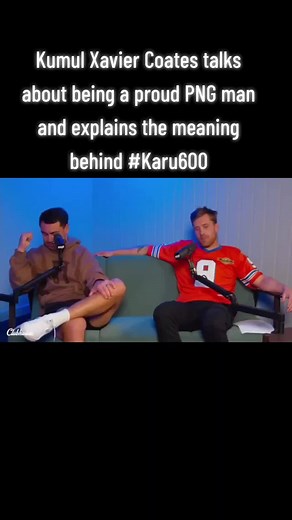 Kumul Xavier Coates talks about being a proud PNG man and explains the meaning behind #Karu600 📸: Clubhouse Podcast 🇵🇬#pngtiktok🇵🇬 #melbourne #nrl