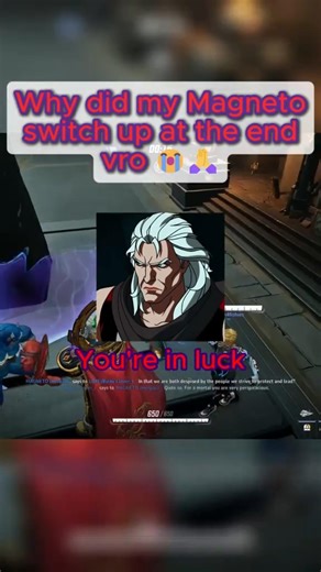 Captain was moving sus this match 💀 #magneto #gaming #marvelrivals #rivals