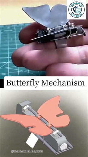 Butterfly Mechanism #automobile #autocadblocks #foryou #viral #machine #engineering #cnc#engineblock