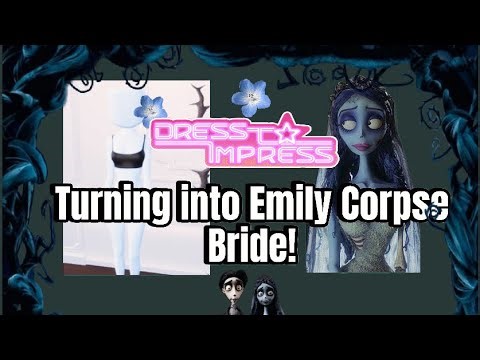 Turning Into EMILY Corpse Bride In Dress To Impress
