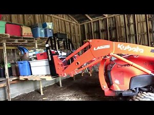 Land pride pallet forks and DIY Pallet Storage System With Kubota L3301 Tractor
