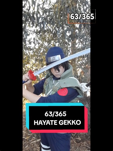 Cosplay de Hayate Gekko de Naruto al Día 63