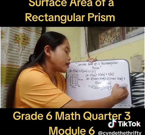 Surface Area ng Rectangular Prism para sa Grade 6