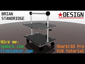 SharkCAD ViaCAD Tutorial - Learn interface & how to make a 3D part & render it - Video001 of series