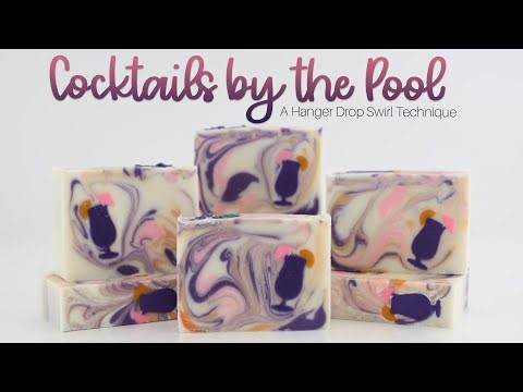 Summer Cocktails: A Hanger Drop Swirl Cold Process Soap